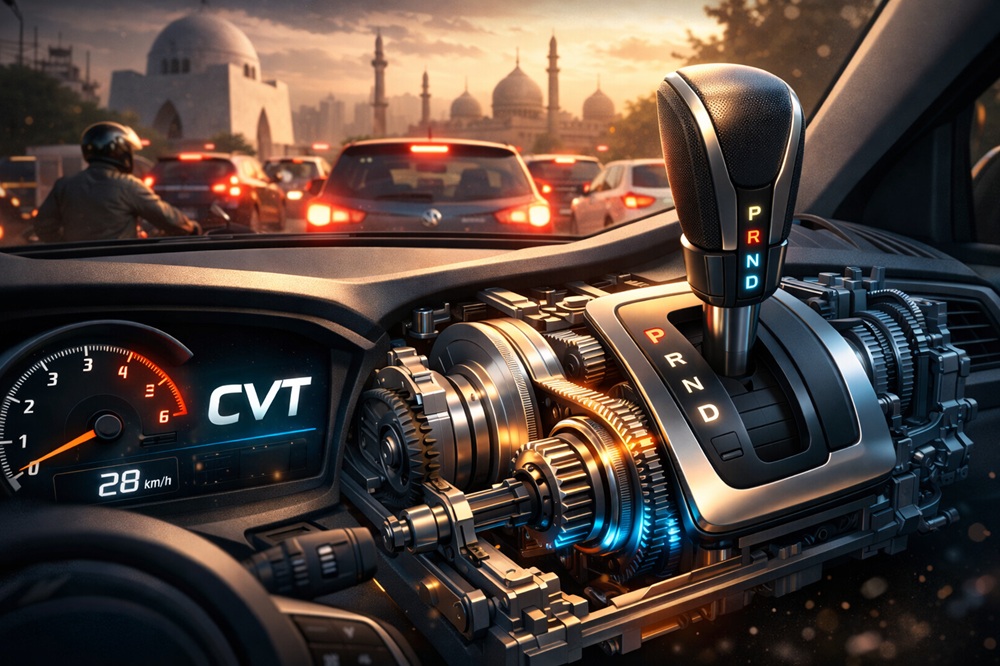CVT Transmission Behaviour in City Driving