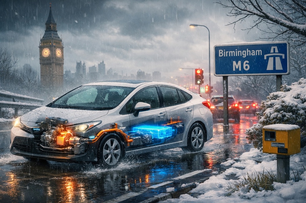 How Cold and Wet English Weather Influences Hybrid Vehicle Efficiency
