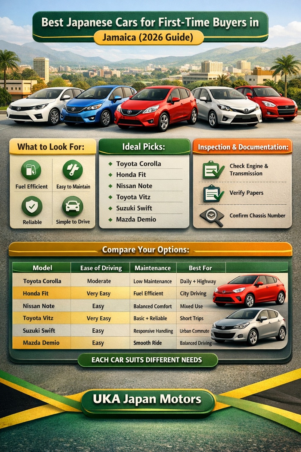 Best Japanese Cars for First-Time Buyers in Jamaica