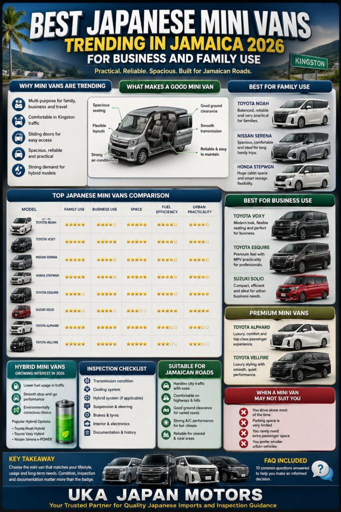 Best Japanese Mini Vans Trending in Jamaica 2026 for Business and Family Use