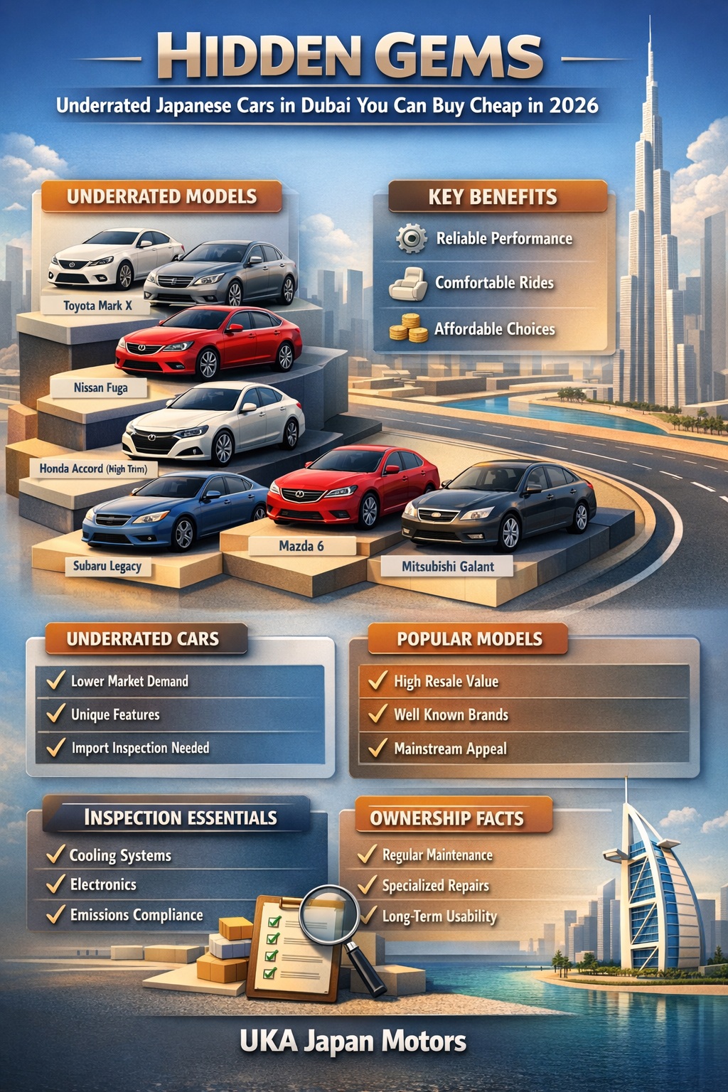 Underrated Japanese cars Dubai 2026