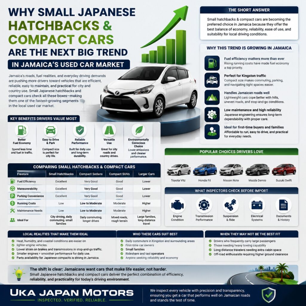 Why Small Japanese Hatchbacks & Compact Cars Are the Next Big Trend in Jamaica’s Used Car Market