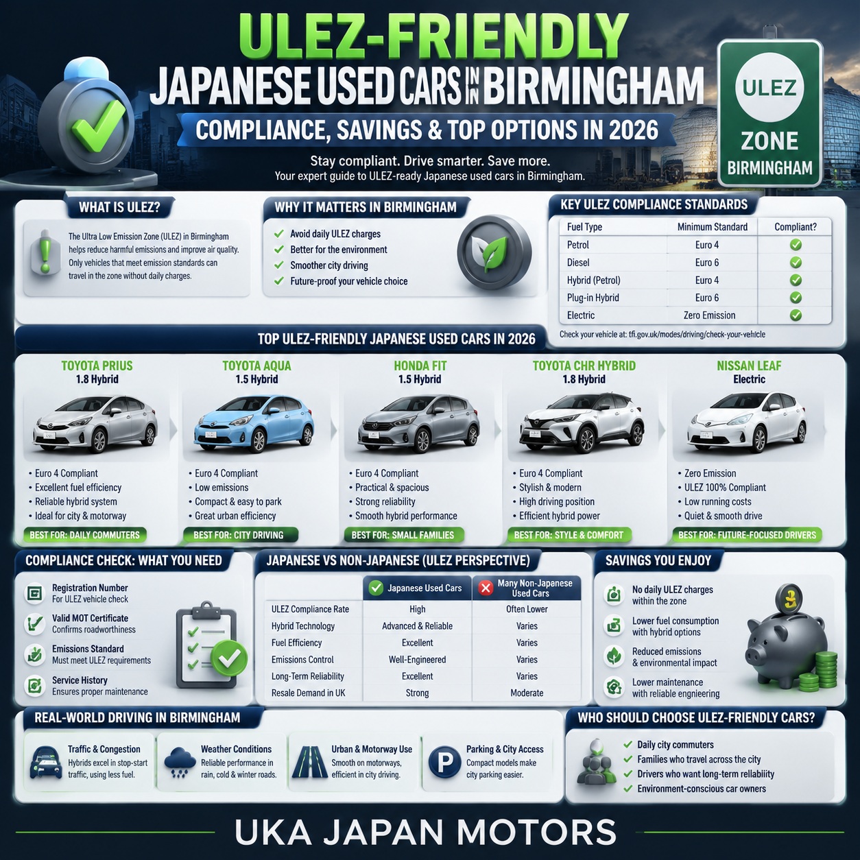 ULEZ‑Friendly Japanese Used Cars