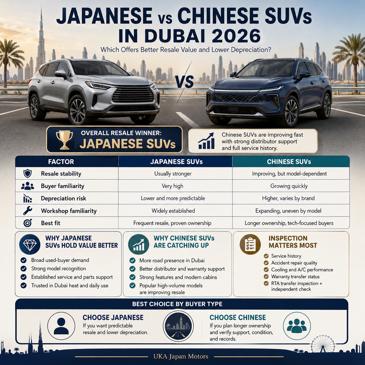 Japanese vs Chinese SUVs