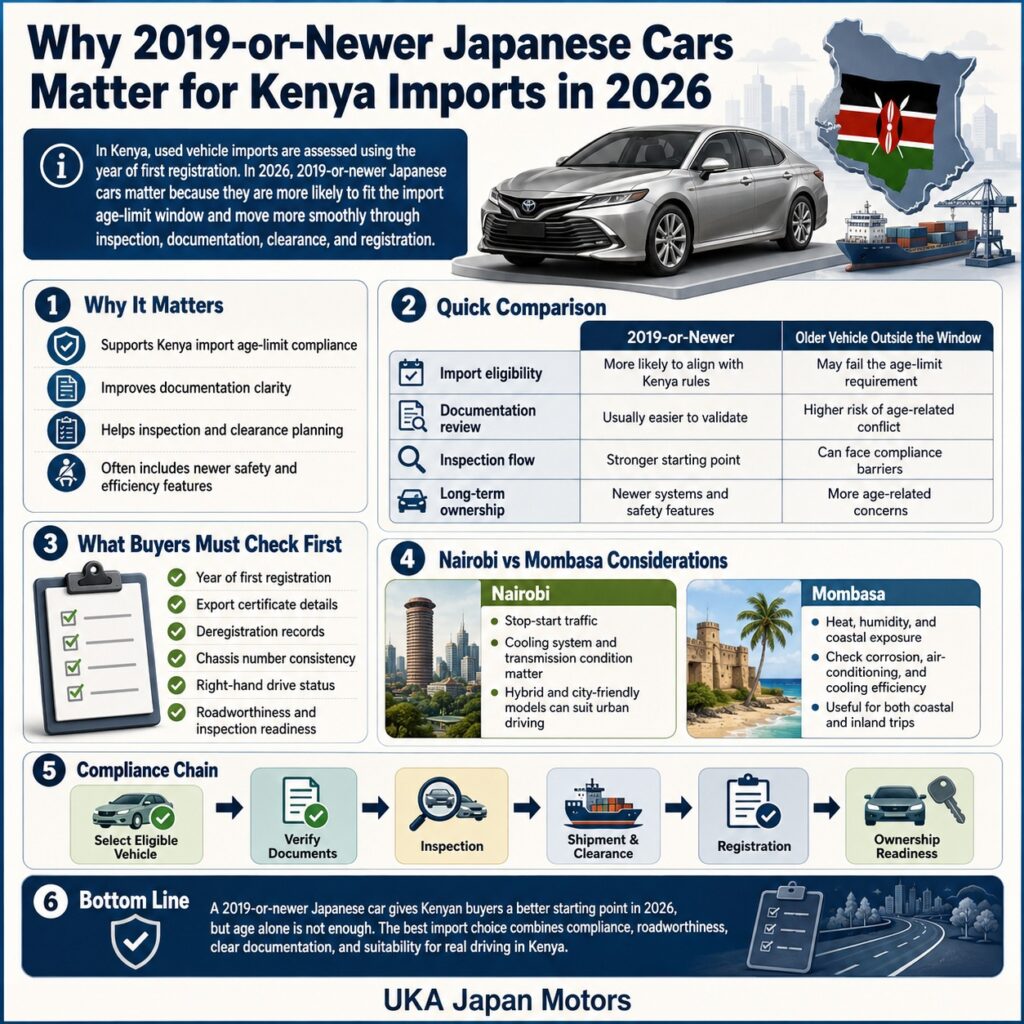 Why 2019-or-Newer Japanese Cars Matter for Kenya Imports in 2026