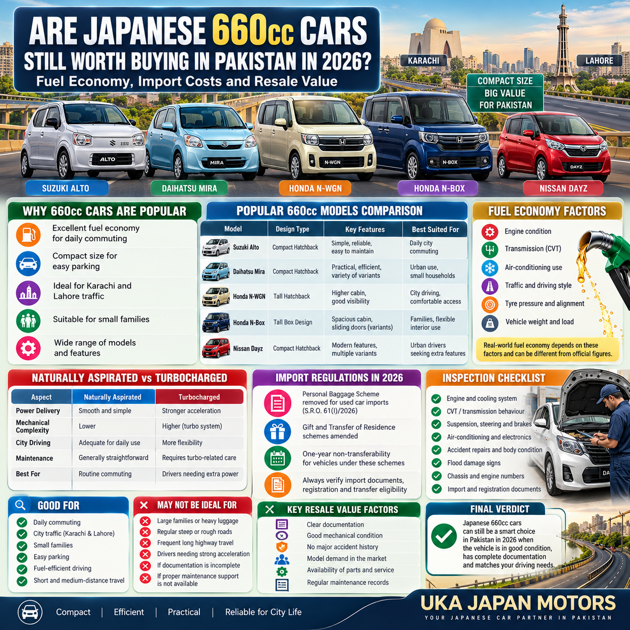 Japanese 660cc Cars in Pakistan 2026