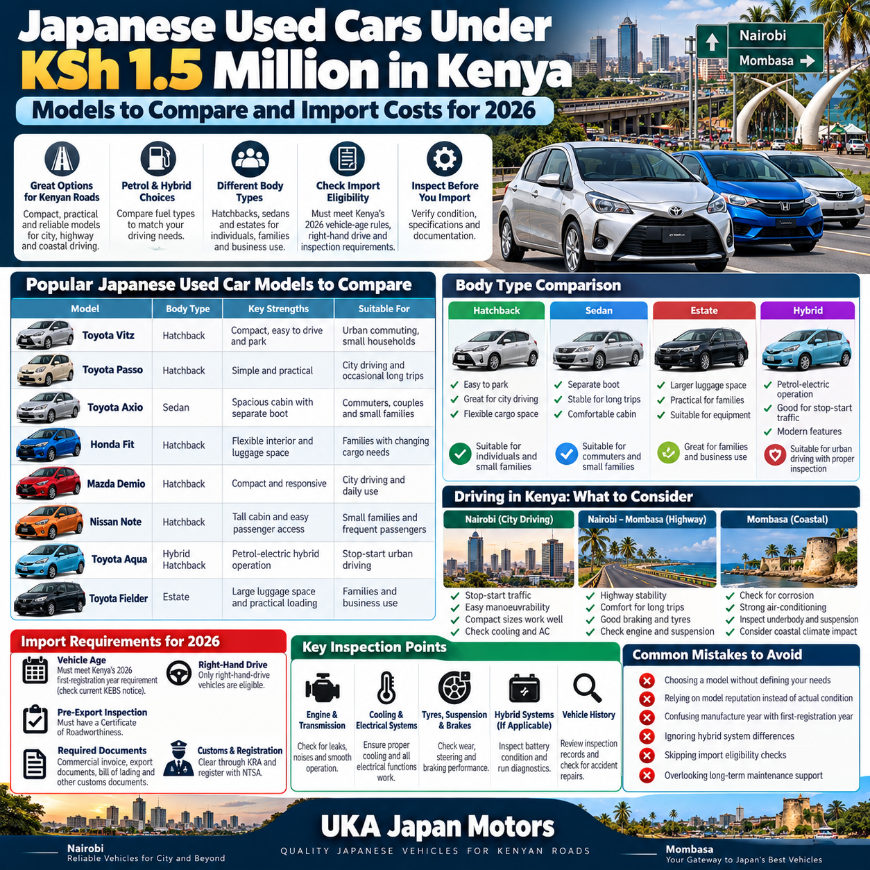 Japanese used cars in Kenya